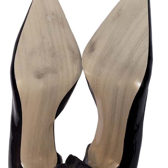 Anne Klein Christa Patent Bronze Leather Pointed Toe Slip-on Pumps Heels - Picture 8 of 13